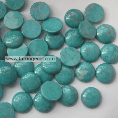 dyed howlite cab round 20x5mm