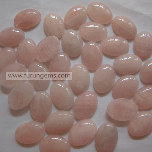 rose quartz oval cab 30x20mm
