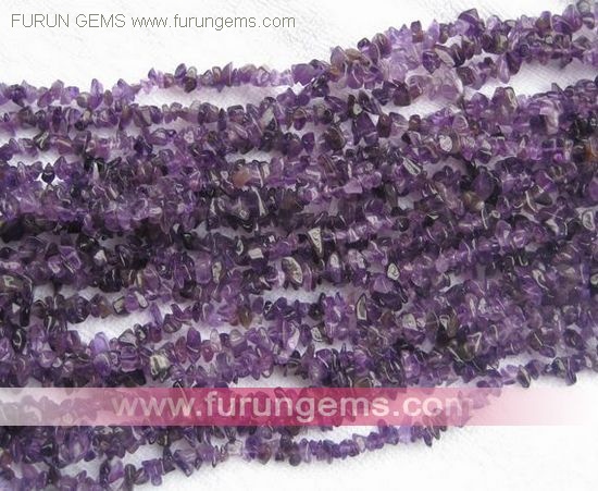 Amethyst chips 5-7mm 90cm